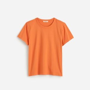 NWT Madewell Perfect  Crew Neck Tee in Apricot.  Size Medium.